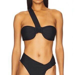 Black One-Shoulder Bikini